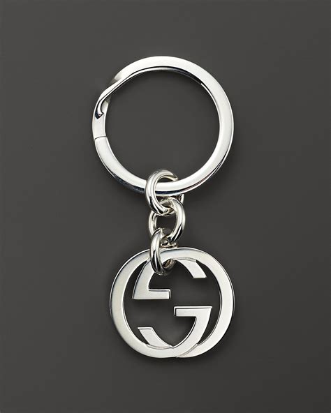 gucci key ring silver|Gucci keychain price.